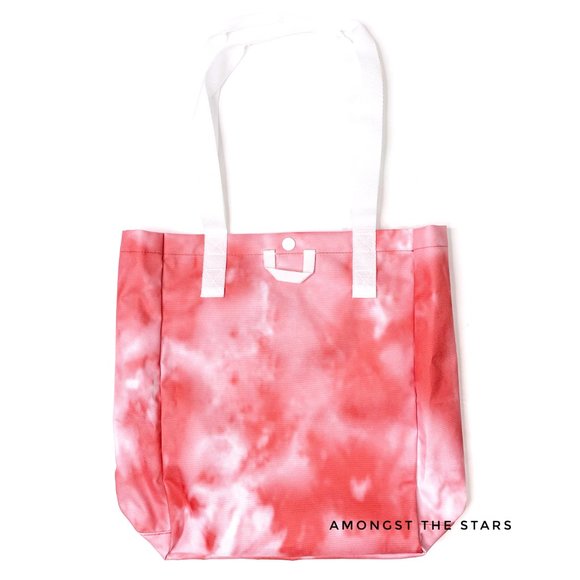 adidas Originals Simple Red & White Tie Dye Tote Bag - Picture 12 of 12